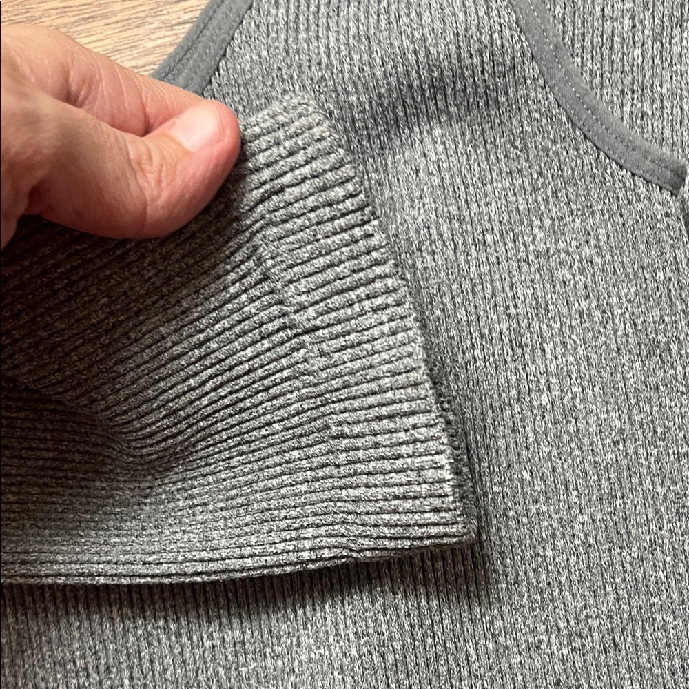 Fct Basics Gray Knit Texture Ribbed Jumpsuit XL - Picture 5 of 7